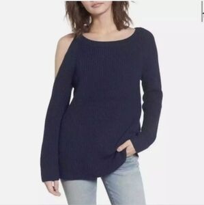 Treasure & Bond Cold Shoulder Cotton Crewneck Sweater Small